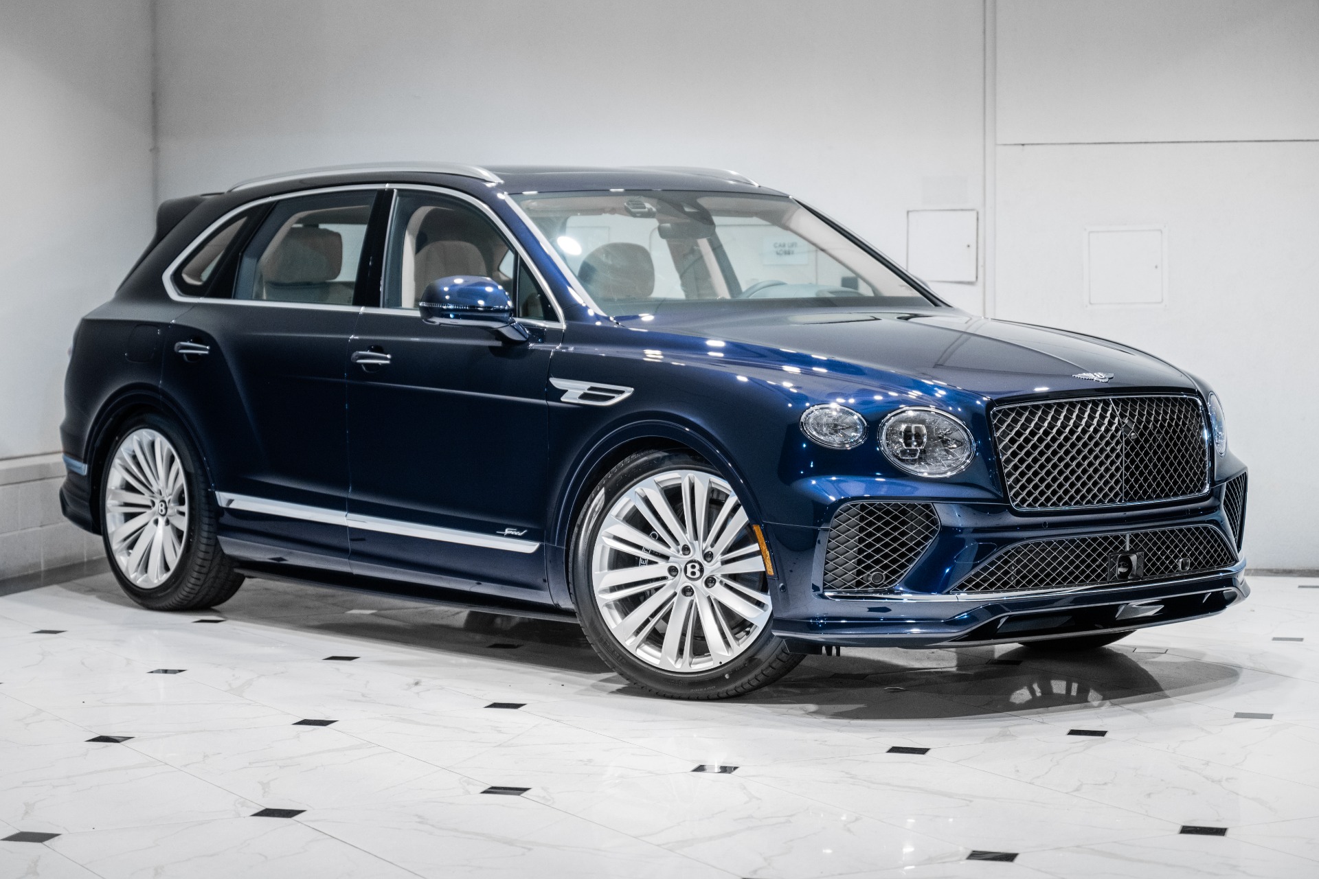 2026 Bentley Bentayga Speed showing performance-oriented stance and refined premium details